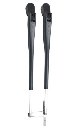 VETUS Black parallel arm set, L= 386 - 471 mm, complete (for VETUS type RWS wiper motors) RWADX