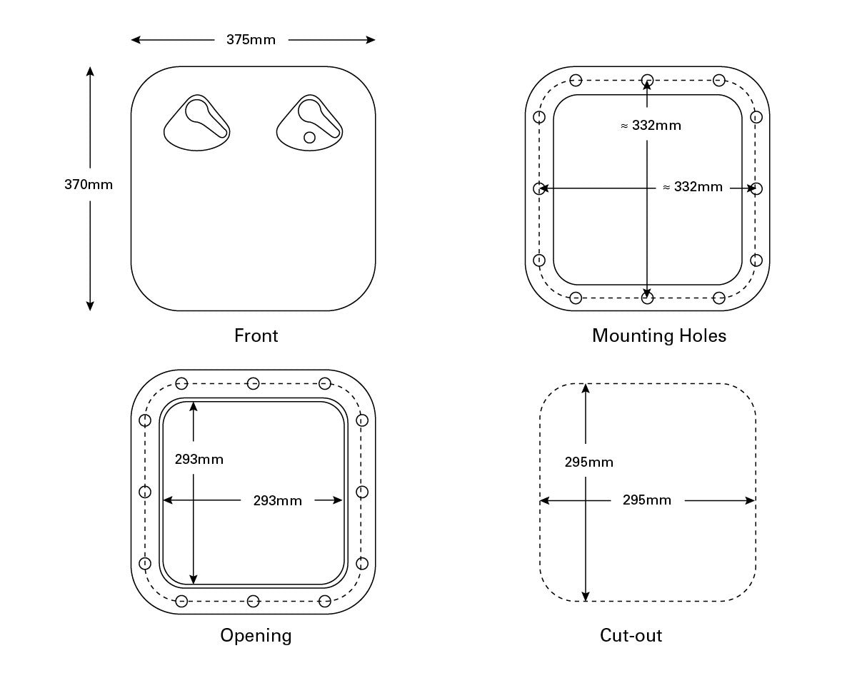 Hatch -Dlx & Lock 375x370 Wht