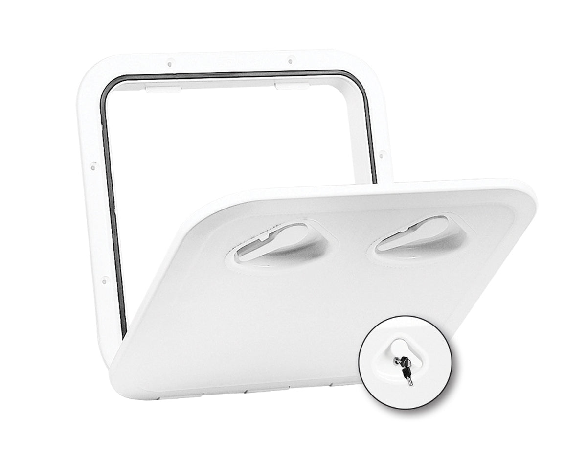 Hatch -Dlx & Lock 375x370 Wht