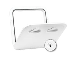 Hatch -Dlx & Lock 375x370 Wht