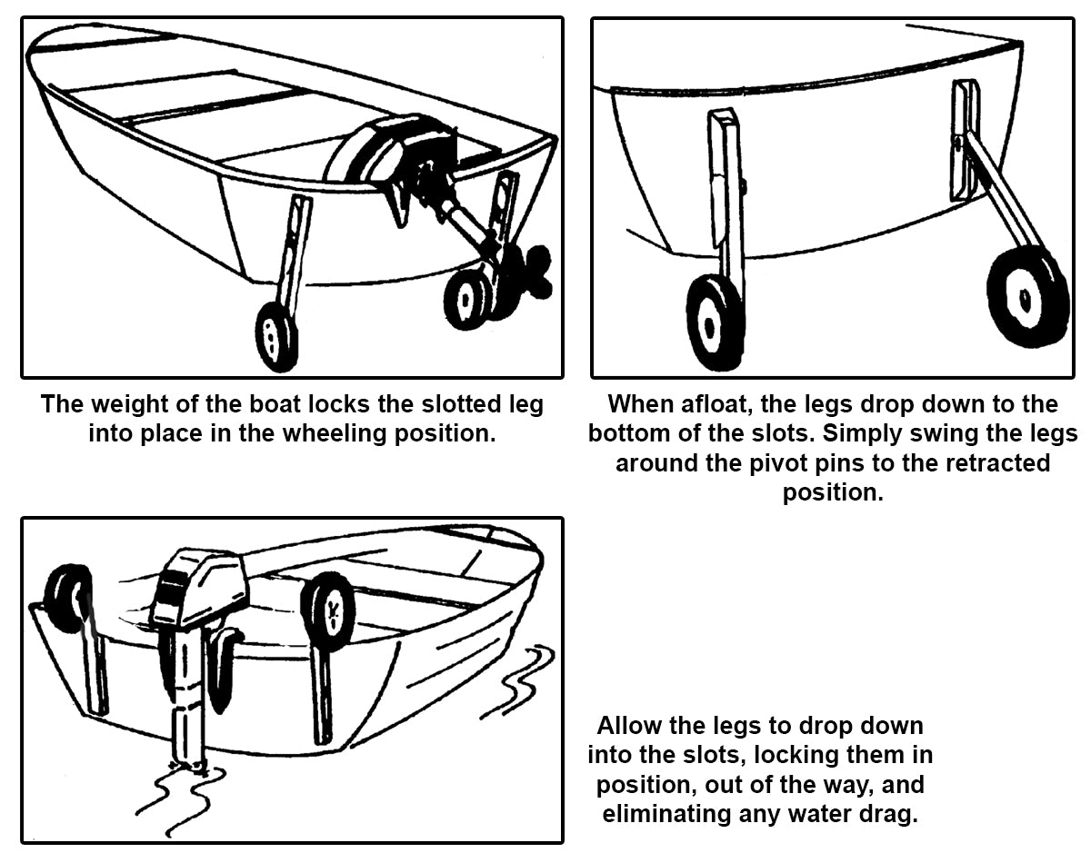 Boat Mover Alum 200mm Pr