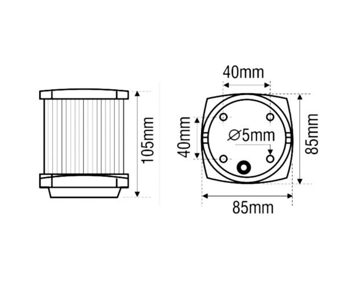 NavLight LED 20Mtr 360Clr