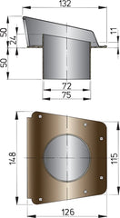 VETUS Shell ventilator type Scirocco (incl. synthetic baseplate) SCIROCCO