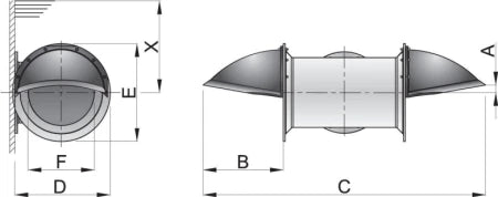 VETUS Stern thruster extension kit for shallow draft boats, tunnel Ø 150 mm  SDKIT150