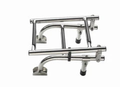 VETUS Folding stainless steel (AISI 316) boarding ladder, transom mounted, with 3 steps, unfolded length 625 mm SLF3A