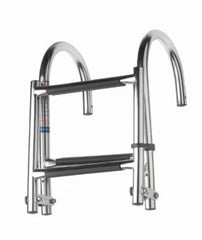 VETUS Folding stainless steel (AISI 316) boarding ladder, deck mounted, 3 steps, unfolded length 685 mm SLFB3A
