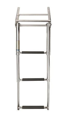VETUS Telescopic stainless steel (AISI 316) boarding ladder with 3 steps, extended length 875 mm SLT3PA
