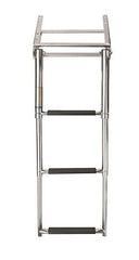 VETUS Telescopic stainless steel (AISI 316) boarding ladder with 3 steps, extended length 875 mm SLT3PA