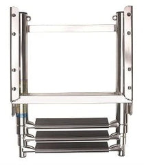 VETUS Telescopic stainless steel (AISI 316) boarding ladder with 3 steps, extended length 875 mm SLT3PA