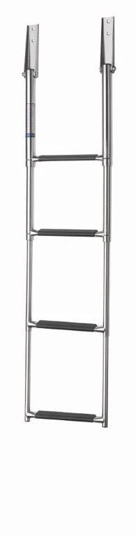 VETUS Telescopic stainless steel (AISI 316) boarding ladder with 4 steps, extended length 1165 mm SLT4A