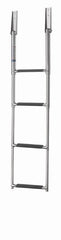 VETUS Telescopic stainless steel (AISI 316) boarding ladder with 4 steps, extended length 1165 mm SLT4A