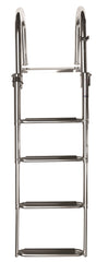 VETUS Telescopic stainless steel (AISI 316) boarding ladder with 4 steps, extended length 1600 mm SLT4DA