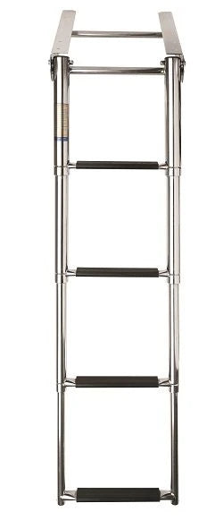 VETUS Telescopic stainless steel (AISI 316) boarding ladder with 4 steps, extended length 1165 mm SLT4PA