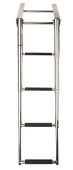 VETUS Telescopic stainless steel (AISI 316) boarding ladder with 4 steps, extended length 1165 mm SLT4PA