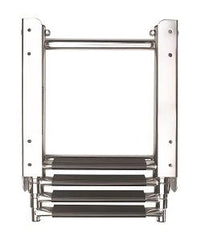 VETUS Telescopic stainless steel (AISI 316) boarding ladder with 4 steps, extended length 1165 mm SLT4PA