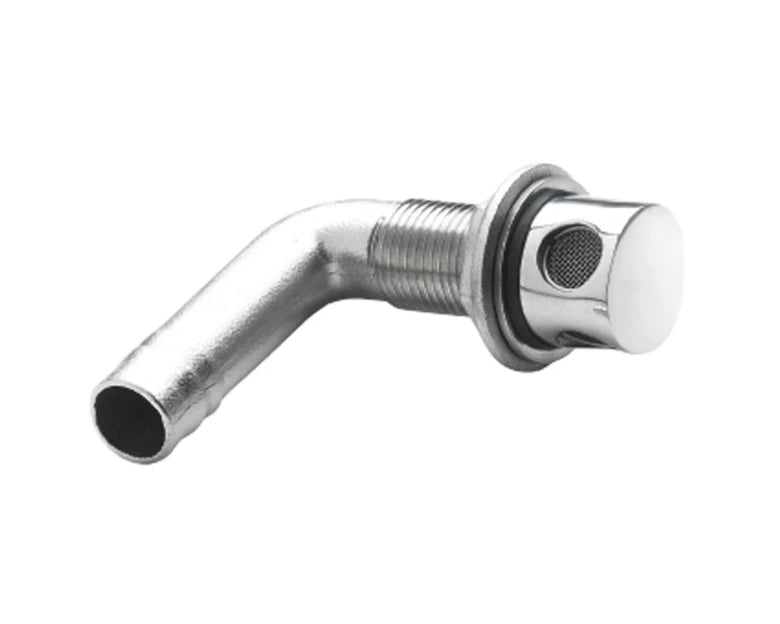 VETUS Air-vent nipple, stainless steel (AISI 316), for hose Ø 16 mm, angled ST04HS