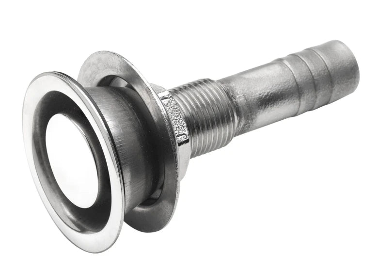 VETUS Air-vent nipple, stainless steel (AISI 316), for hose Ø 16 mm, straight flush ST05S