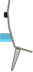 VETUS Set (2 pieces) fins - 0,7 m2 AISI316 STAFIN07B