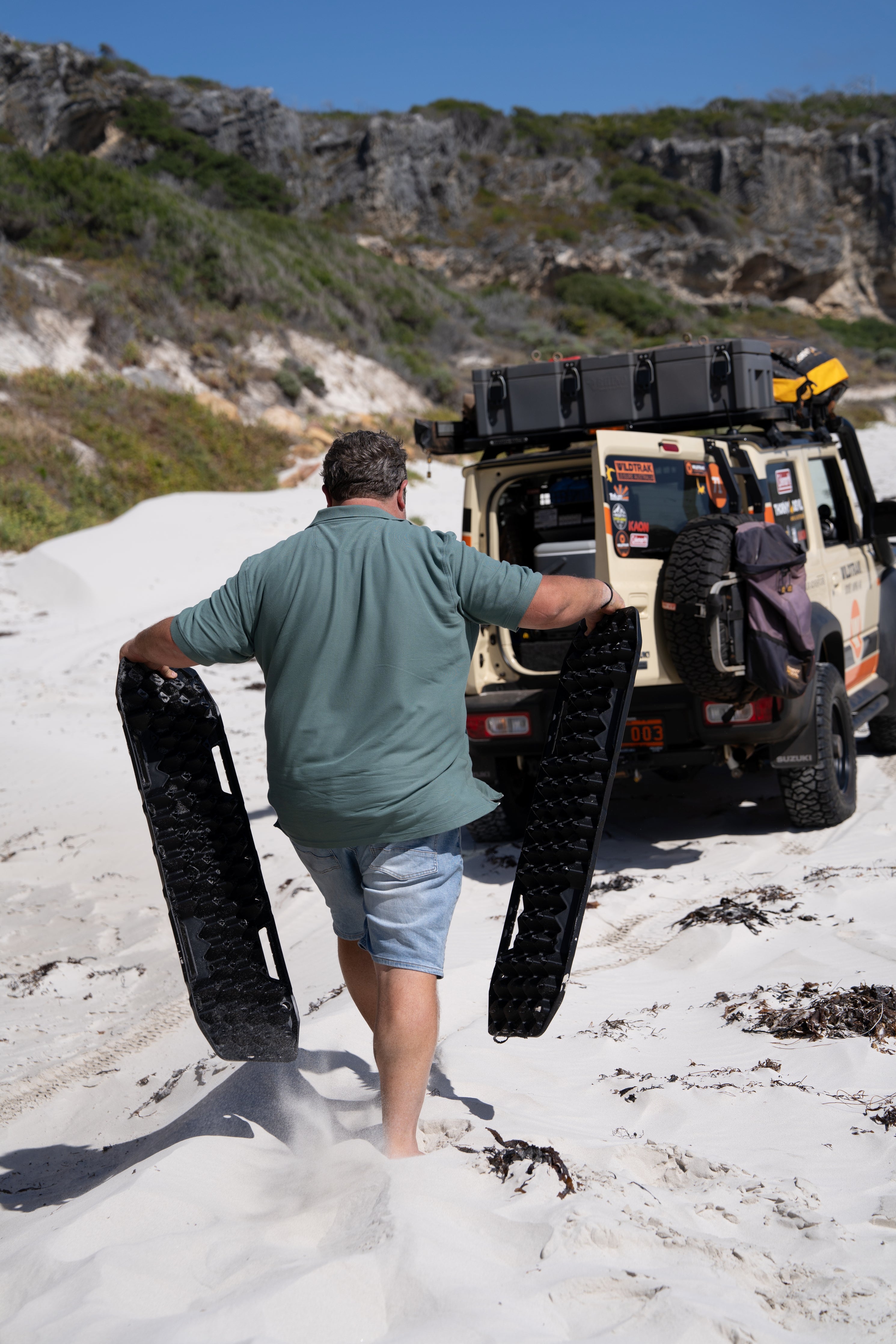 Flex Recovery Tracks Heavy Duty 10,000KG UV-Stabilised, Straps 33x103cm