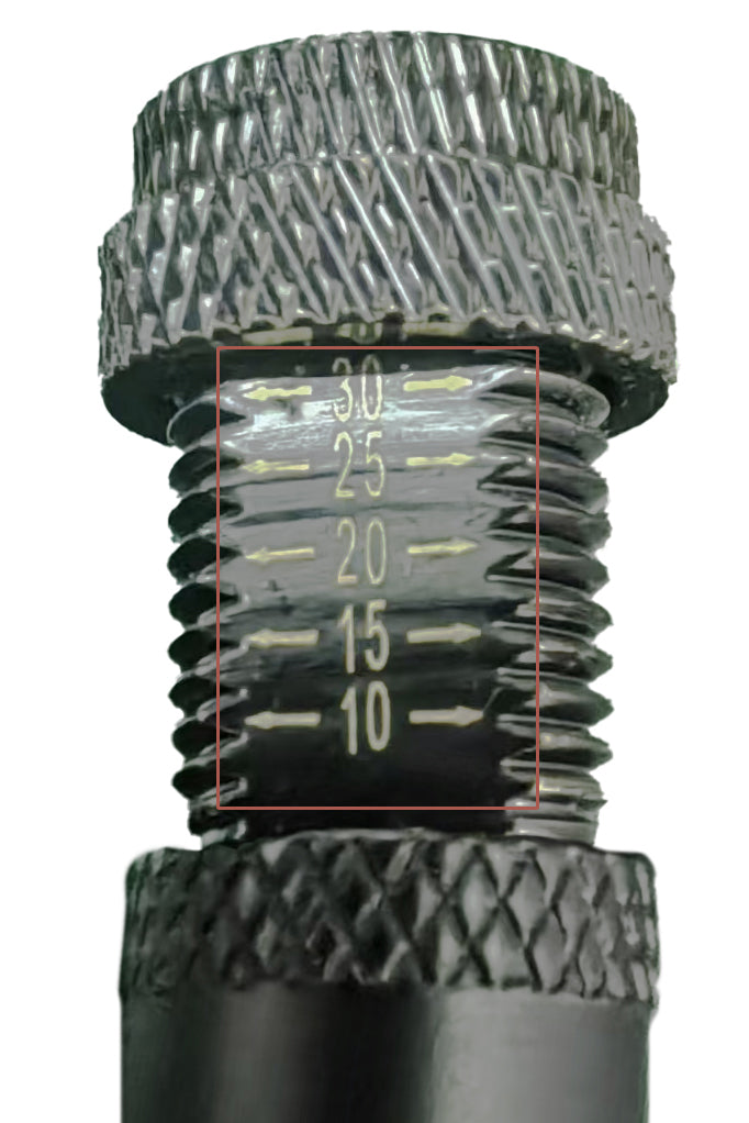 Premium Tyre Deflators & Digital Gauge Combo - 6pc Set