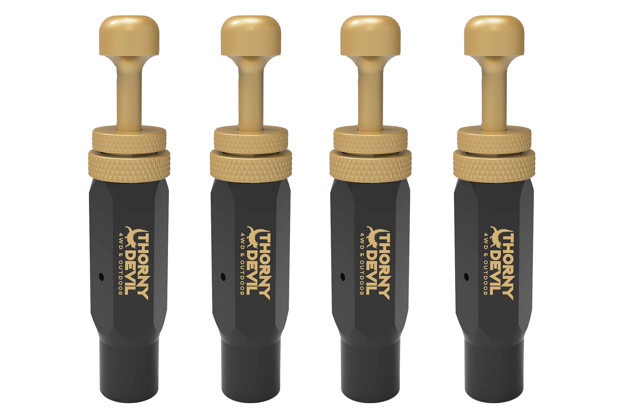 Premium Tyre Deflators & Digital Gauge Combo - 6pc Set