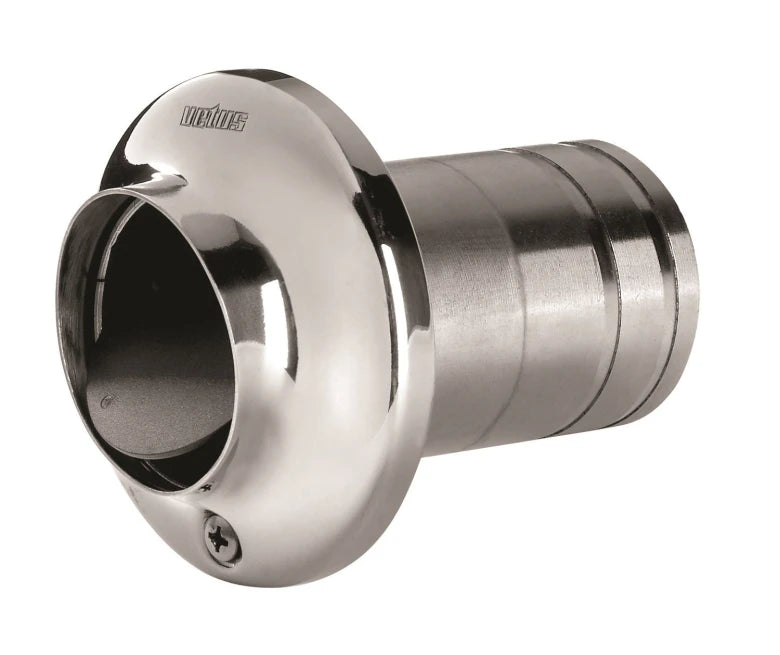 VETUS Stainless steel (AISI 316) transom exhaust connection with check valve Ø 100 mm TRC100SV