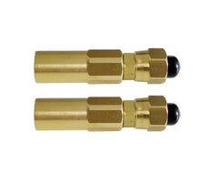 Brass End Fitting with Nut 5/16 (Pair)