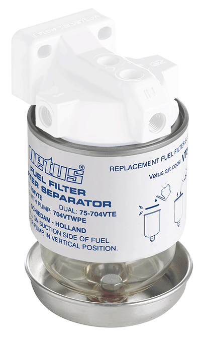 Vetus Marine Part VT04EB Replacement fuel filter element CE, 10 micron, max 140 HP