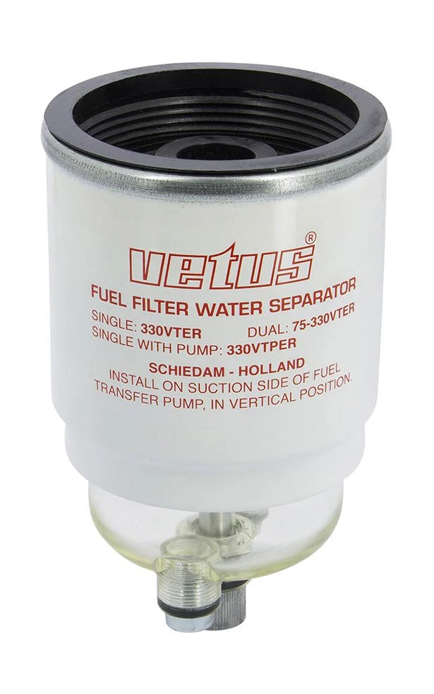VETUS Replacement fuel filter element CE/ABYC, 30 micron, red. For 330VTEB, 330VTEPB, 75330VTEB  VT33ER