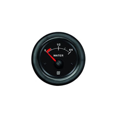VETUS Water level indicator, black, 12 / 24 V, cut-out size Ø 52 mm (excl. sensor) WATERB