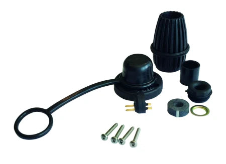 VETUS Watertight plug and socket with 2 pins, synthetic WDC2P