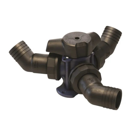 VETUS Plastic three-way valve, without hose connections Y3V