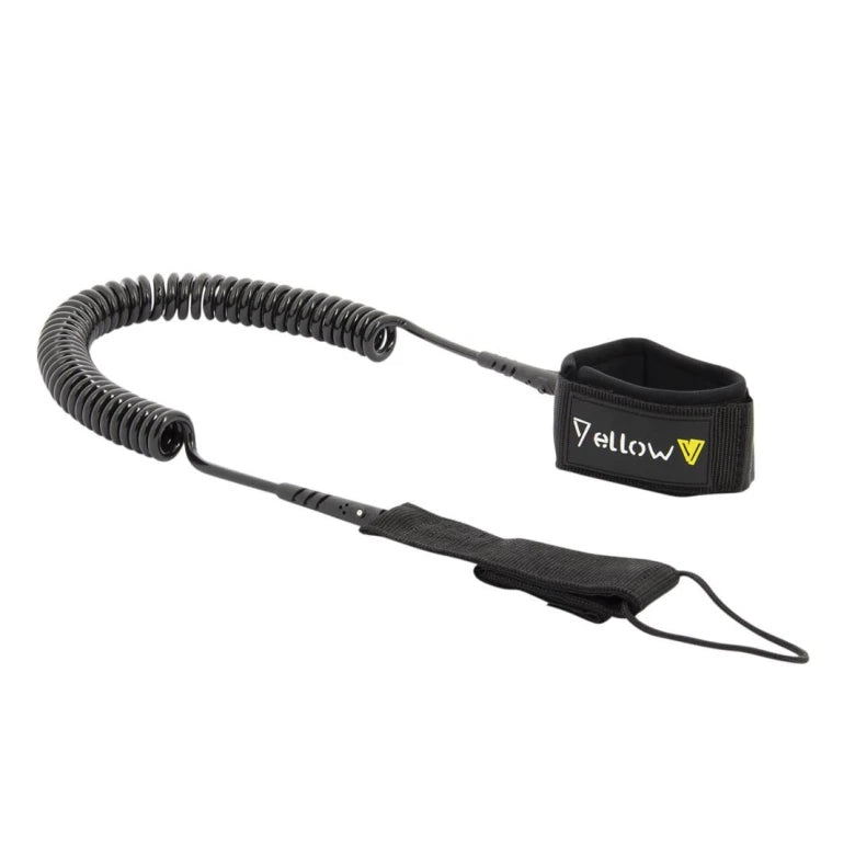 VETUS Yellow V Leash, 8' coiled for SUP boards up to 8' YVLEAS01
