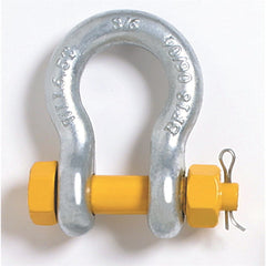 SHACKLE BOW GRADE S SAFETY 8.5T YELLOW