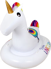 ROCKING UNICORN W/ 6 PLASTIC HANDLES 215X126X141CM INFLATED