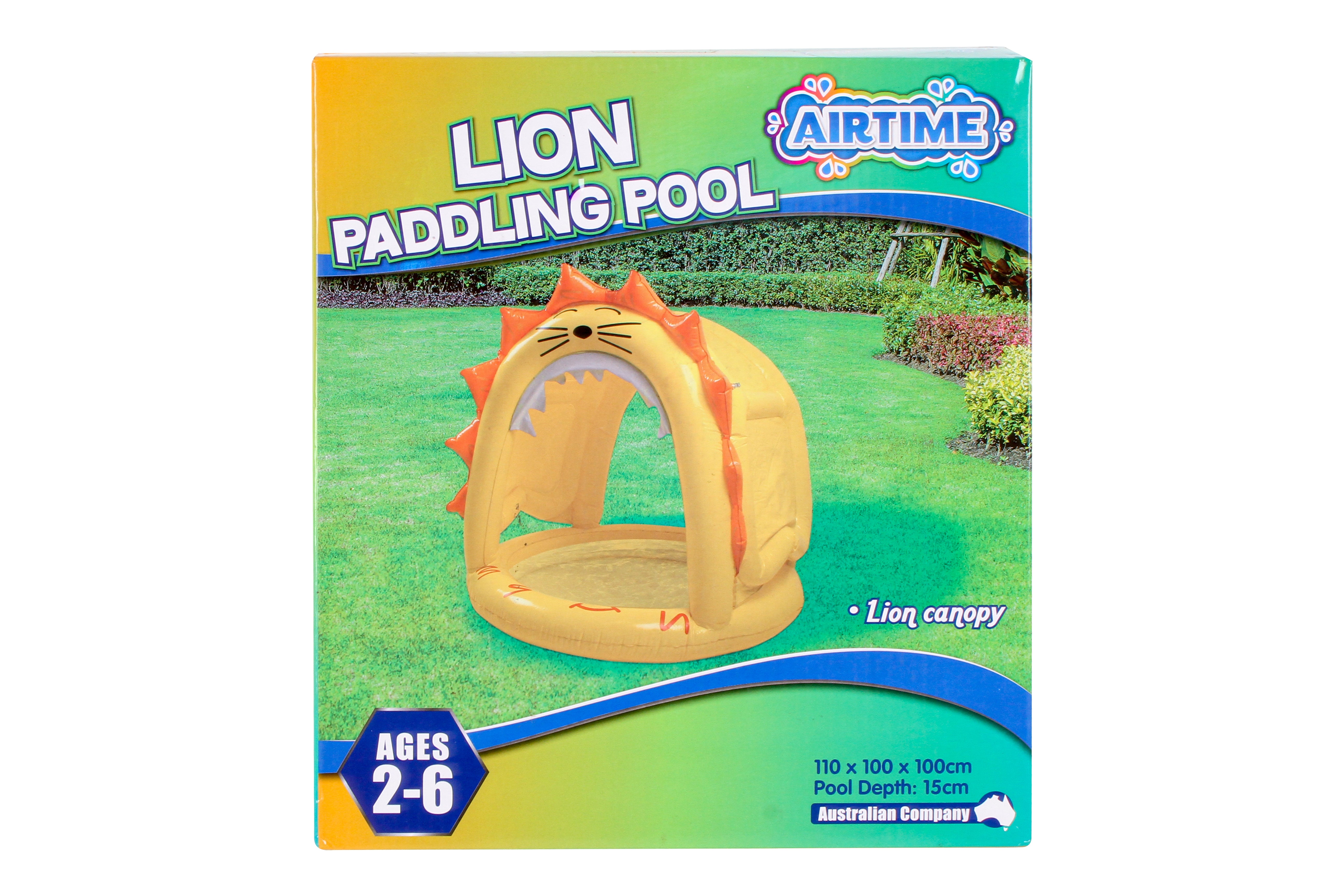 LION POOL WITH CANOPY 110CM