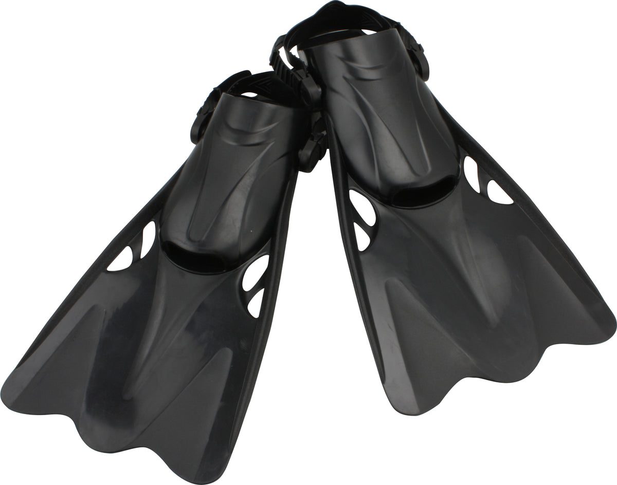 SWIMMING FINS ADULT BLACK OSFM 42X8CM