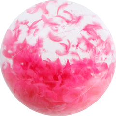 FEATHER BEACH BALL 60CM PINK