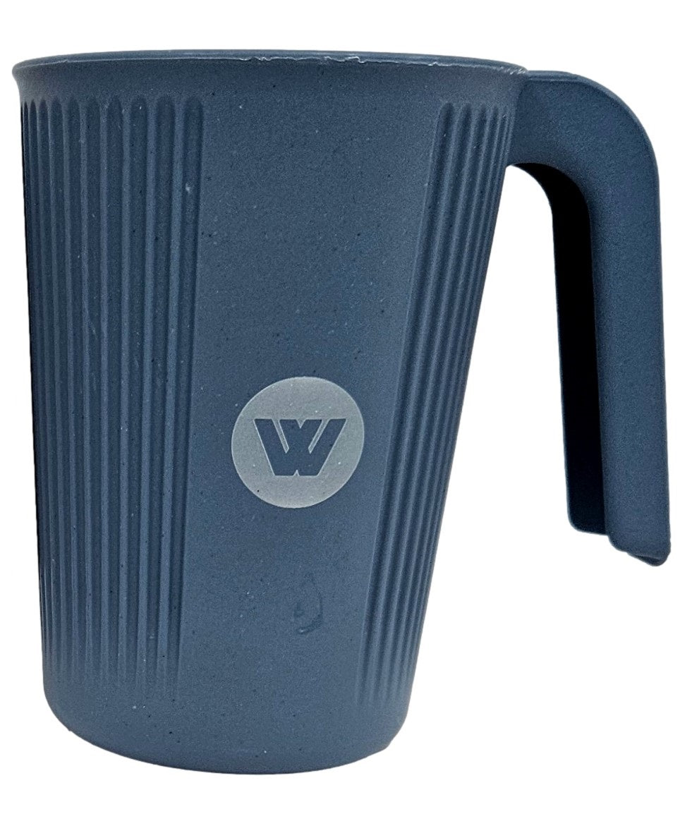 Wildtrak™ Eco Friendly Wheat Straw Cup with Handle 350ml - Beige or Blue