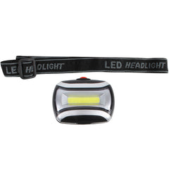 Wildtrak™ Head Lamp 3 Light Modes, High Low & Flash, 80m Light Projection, 180 Degree Adjustable Lamp, 6Hour Duration in High, AAA Battery, Adjustable Strap