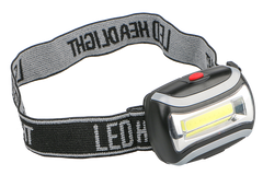 Wildtrak™ Head Lamp 3 Light Modes, High Low & Flash, 80m Light Projection, 180 Degree Adjustable Lamp, 6Hour Duration in High, AAA Battery, Adjustable Strap