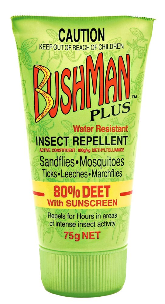 Bushman Plus DryGel 80% Deet 75g with Sunscreen