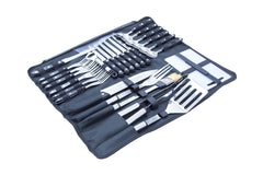 26 PIECE STAINLESS STEEL CUTLERY AND BBQ SET