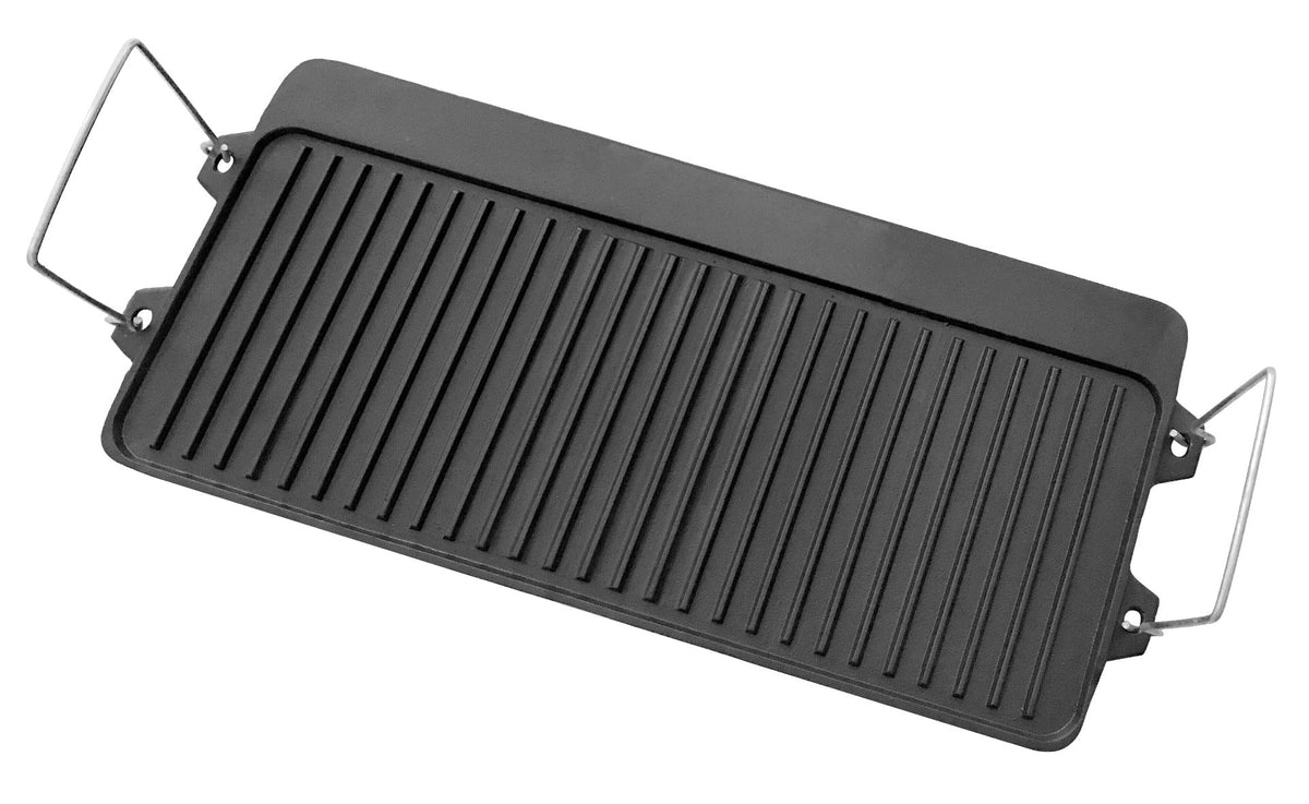 REVERSIBLE CAST IRON GRIDDLE FOR 3 BURNER STOVE