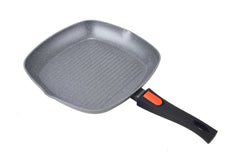 28CM NON STICK GRILL PAN WITH DETACHABLE HANDLE