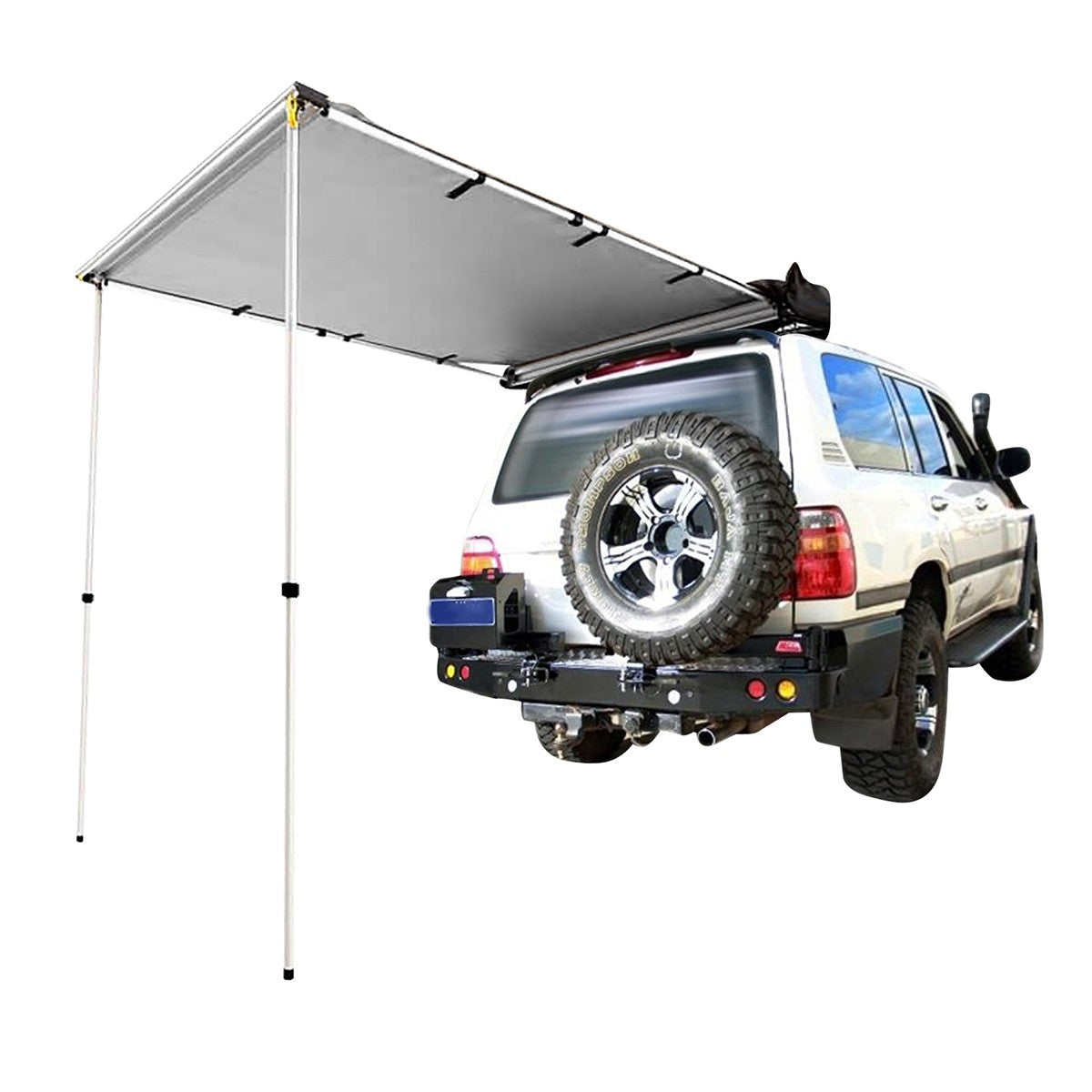 Wildtrak™ Frontier 600D Deluxe Side Rear Awning 1.4Mx2.0M Suits rear Awning Dual Cabs and Smaller Vehicles.