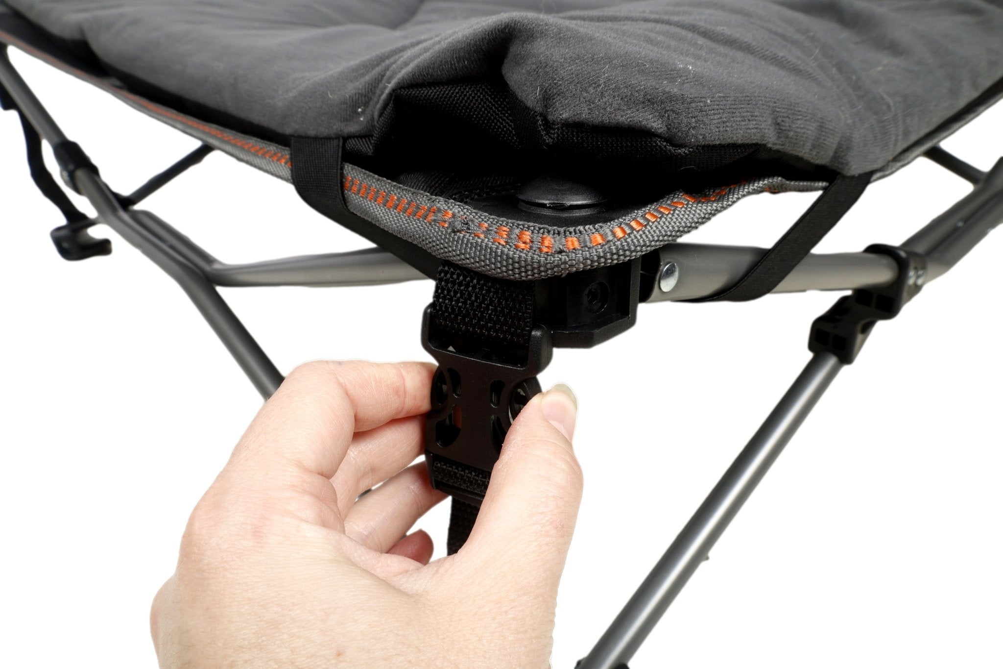 Deluxe XL Pet Camp Bed, 95 x 95cm, Removable Washable Cover, 80kg Rating