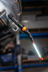 3 in 1 Multi Light (Flashlight, Worklight, Gooseneck Light) Rechargeable, 3 Interchangeable Heads, 360-degree Swivel, Magnetic Base, Water and Dust Resistant, Carry Case