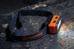 Wildtrak™ Premium Headlamp, Rechargeable, Multi Light inc Amber, Dual Power, Motion Sensor, Adjustable Brightness, Magnetic Base, USB-C Fast Charge, Water and Dust Resistant, Suitable for Work or Camping