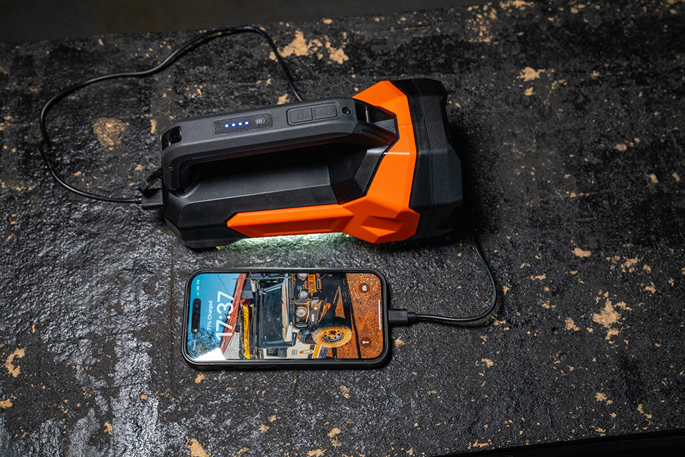 Wildtrak™ Spotlight, Rechargeable, 9 Light Modes, Flexi COB LED Light, Built-in Power Bank with USB-C Lead, Shockproof and Water Resistant